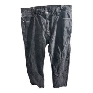 Levi‎ Strauss & Co Two Horse Brand 505 Black Denim Jeans Men's Size 40x30  VGC